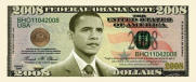 BARACK OBAMA 2008 Dollar Bill